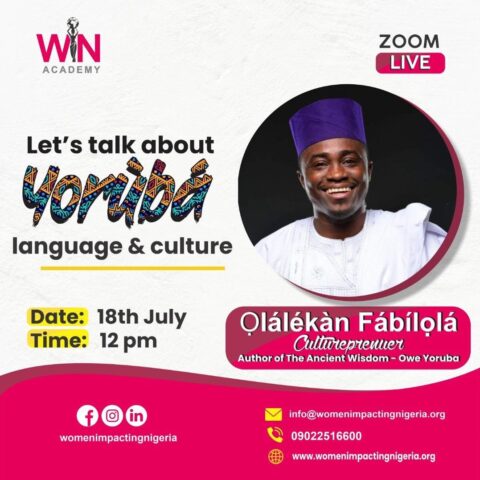LET'S TALK ABOUT YORUBA LANGUAGE & CULTURE
