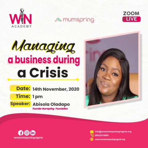 MANAGING A BUSINESS DURING A CRISIS