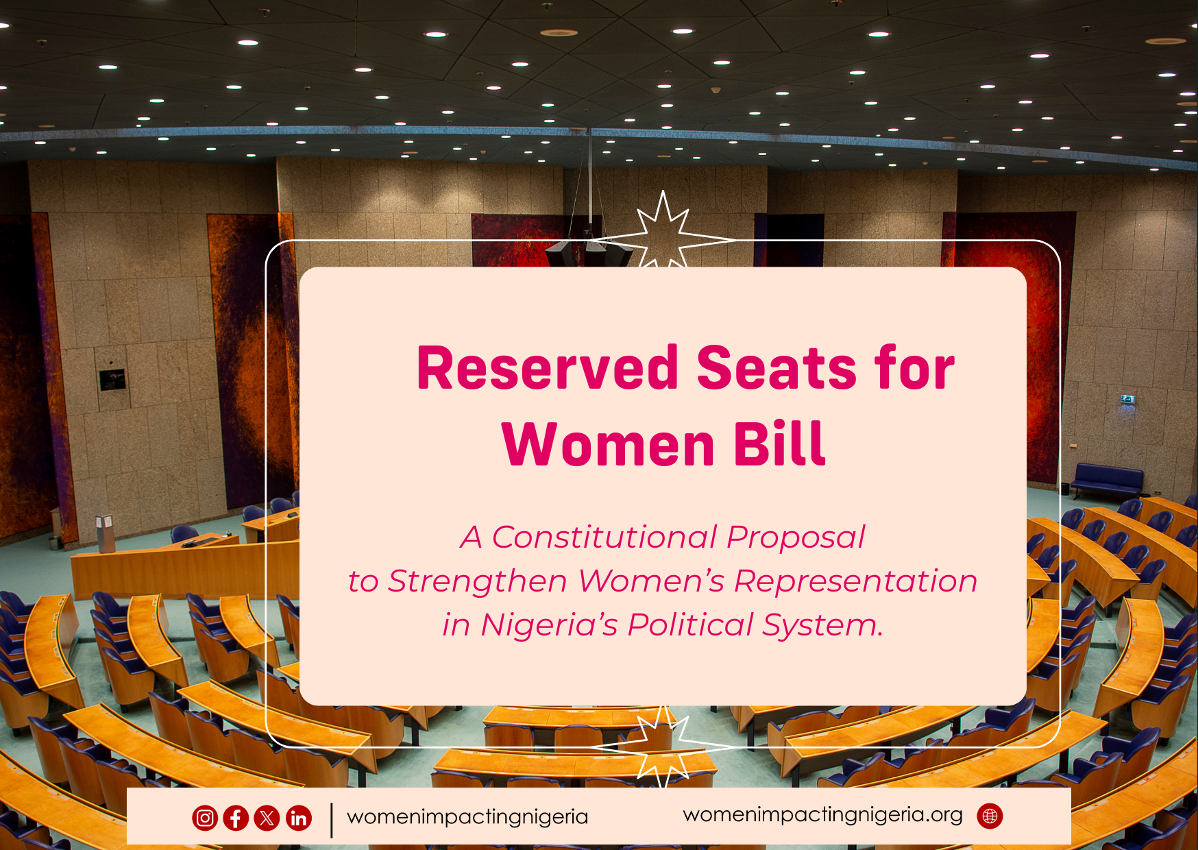 The Reserved Seats for Women Bill: Advancing Gender Representation in Nigeria’s Legislature